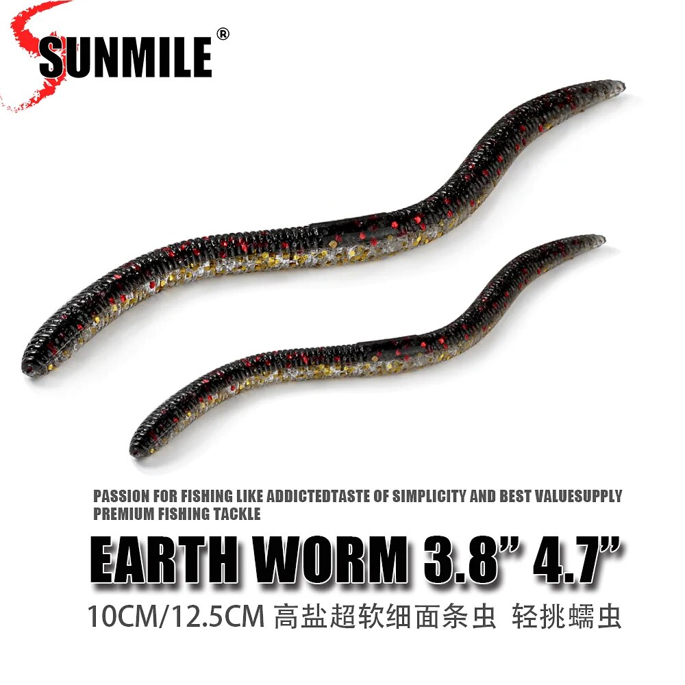 Soft Plastic Lure - SUNMILE Soft Fishing Lure10cm12.5cm Senko Worm