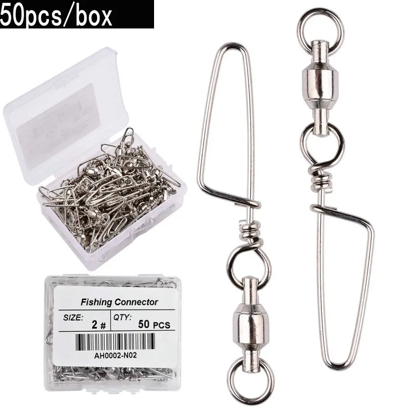 Fishing Equipment Hook - 50pcs Fishing Ball Bearing Swivel with