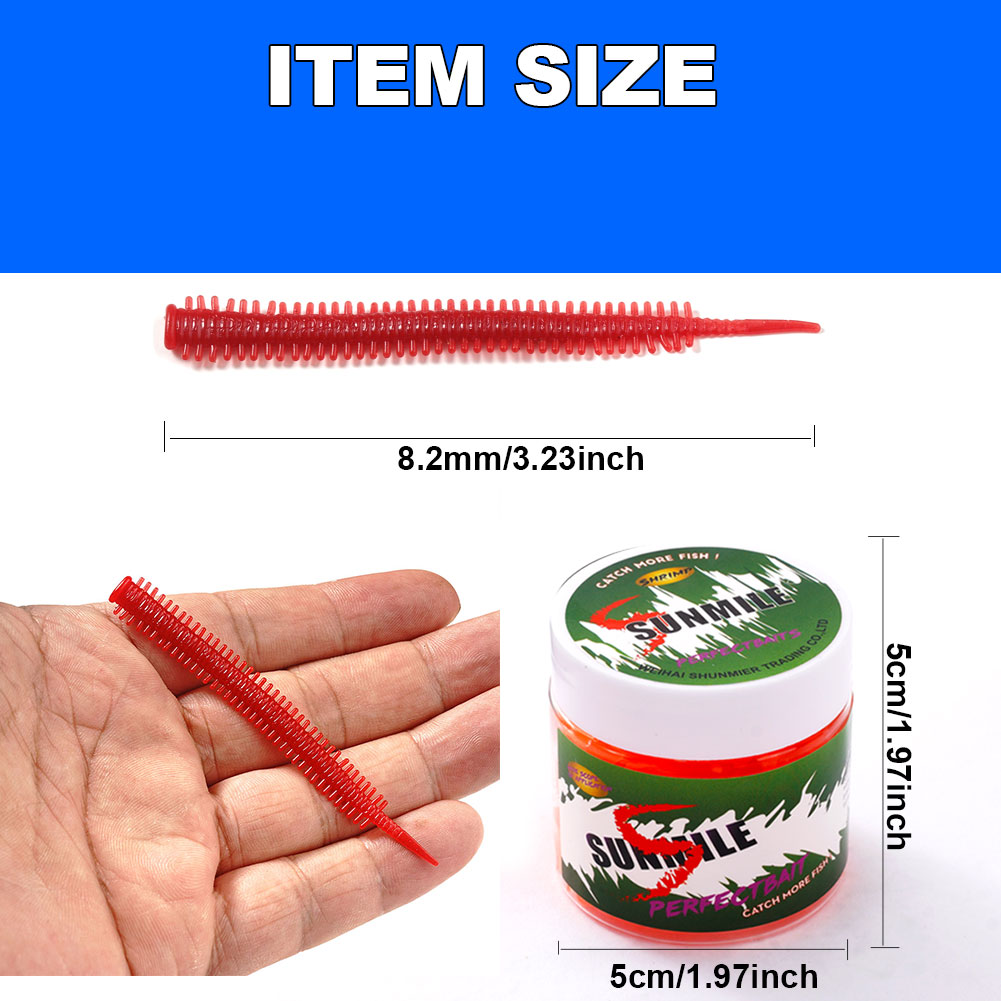 SUNMILE 10pcs Sand Worm Lures  - Soft Plastic Lure review and price