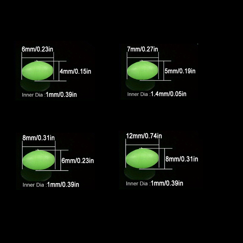 100pcs/lot Oval Night Luminous - Fishing Equipment Hook review and price
