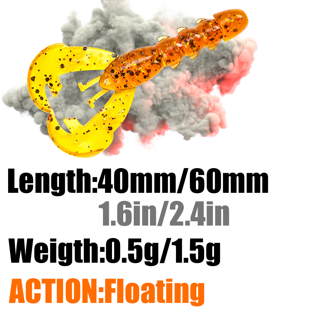 PEAK Floating Craws Lures 40mm - Soft Plastic Lure review and price