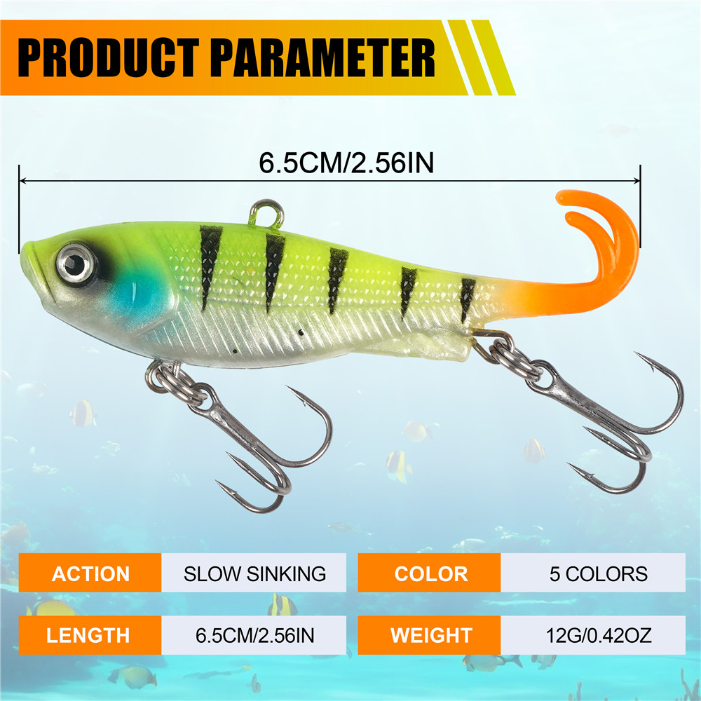 5Pcs Soft Bass Fishing Lures 6 - Fishing Equipment Shop review and price