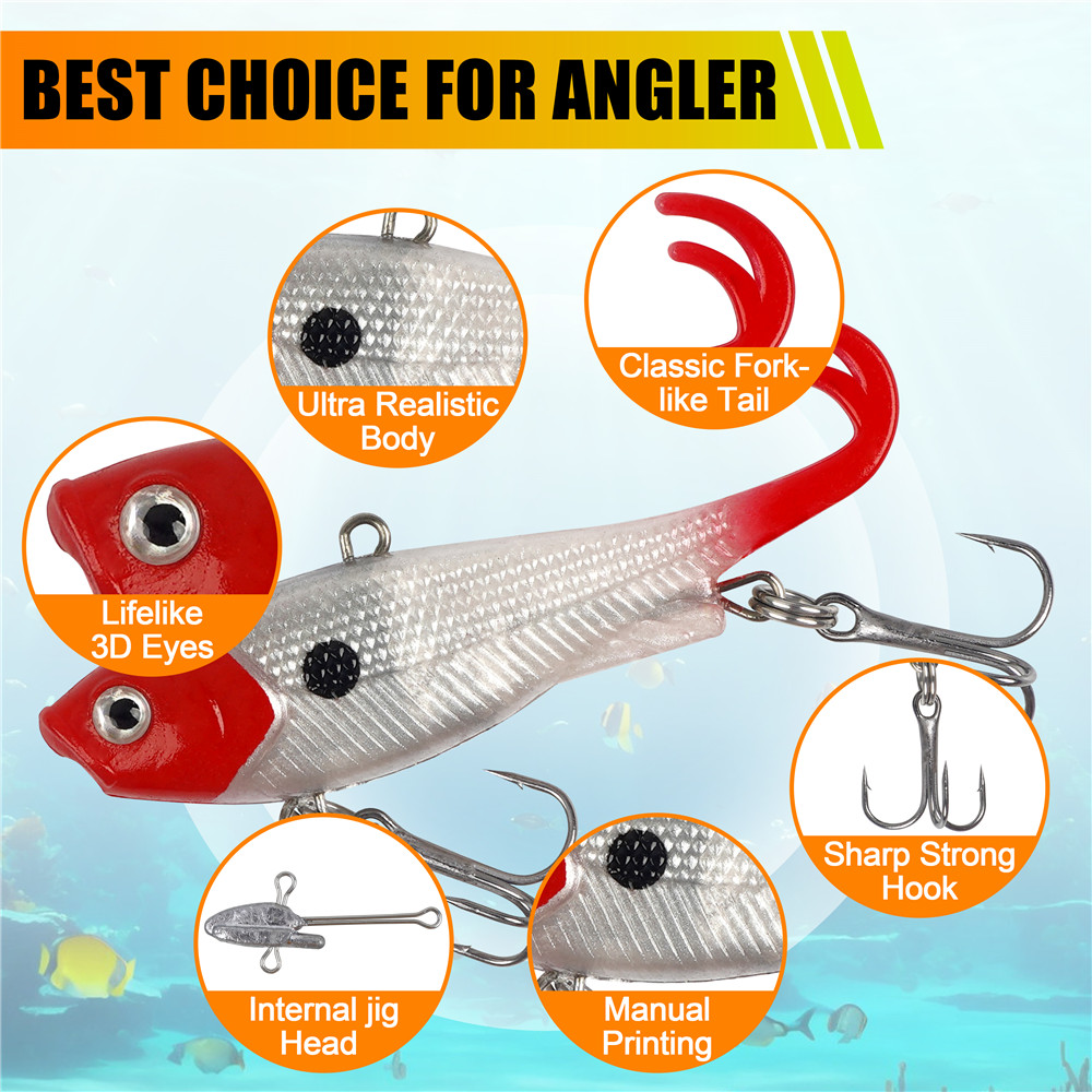5Pcs Soft Bass Fishing Lures 6 - Fishing Equipment Shop review and price
