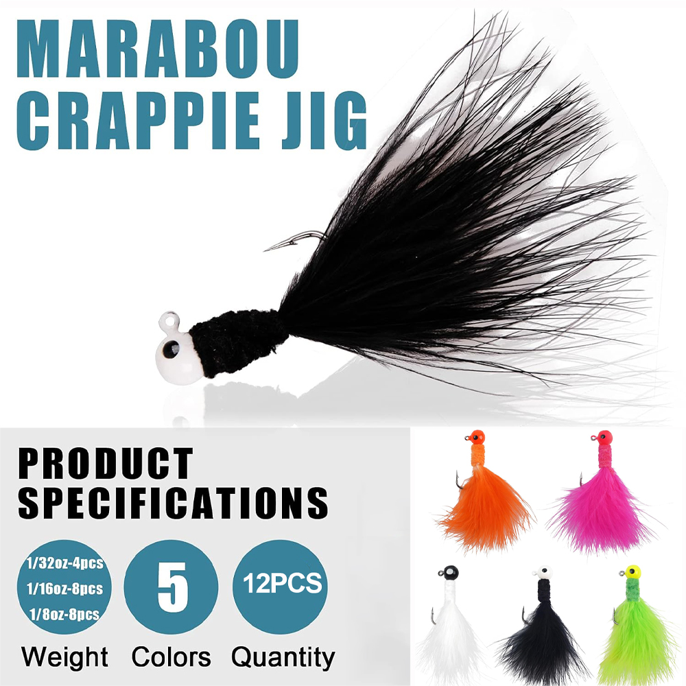 12Pcs Jig Heads for Fishing Cr - Fishing Equipment Shop review and price