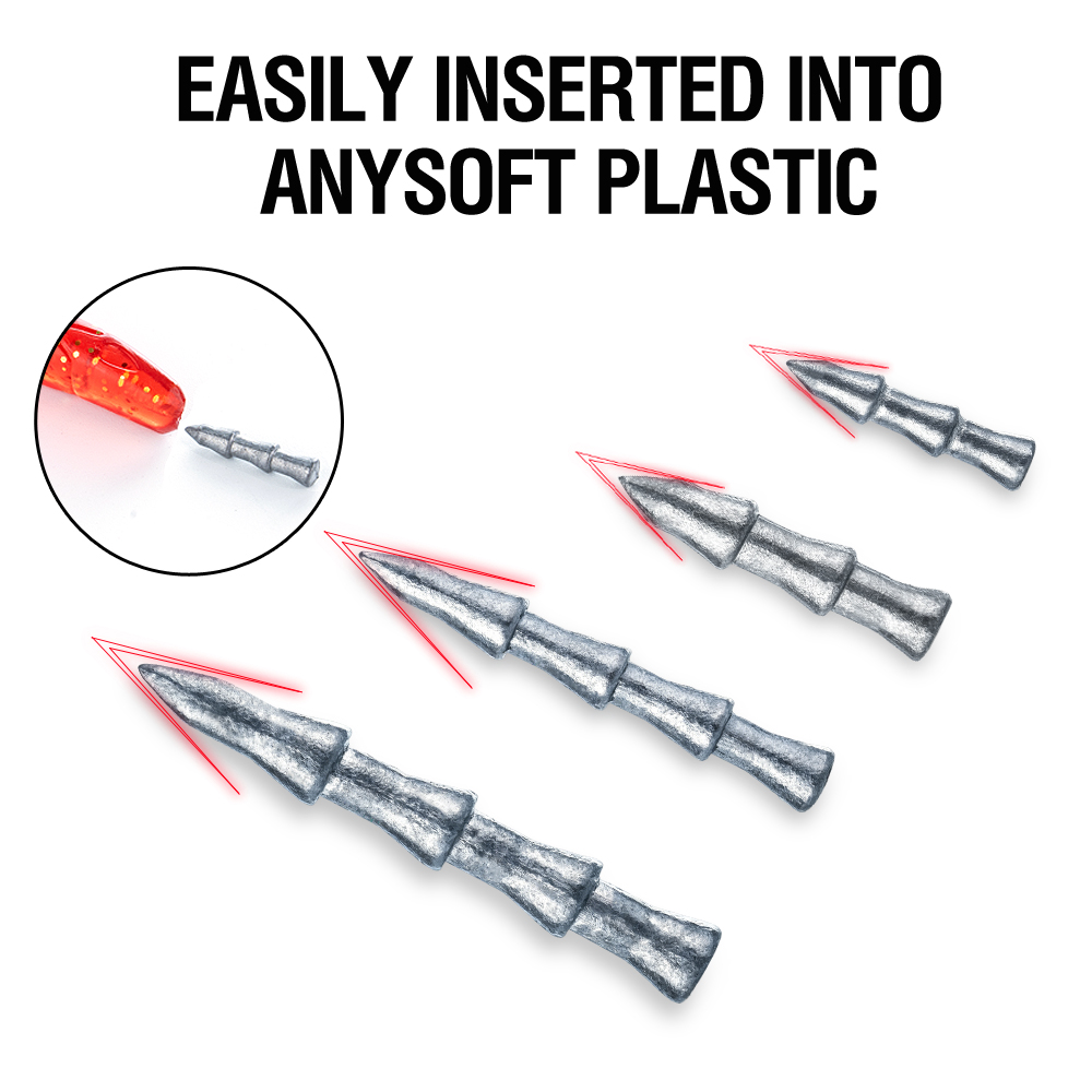 30Pcs Tungsten Nail Weights Hi - Soft Plastic Lure review and price