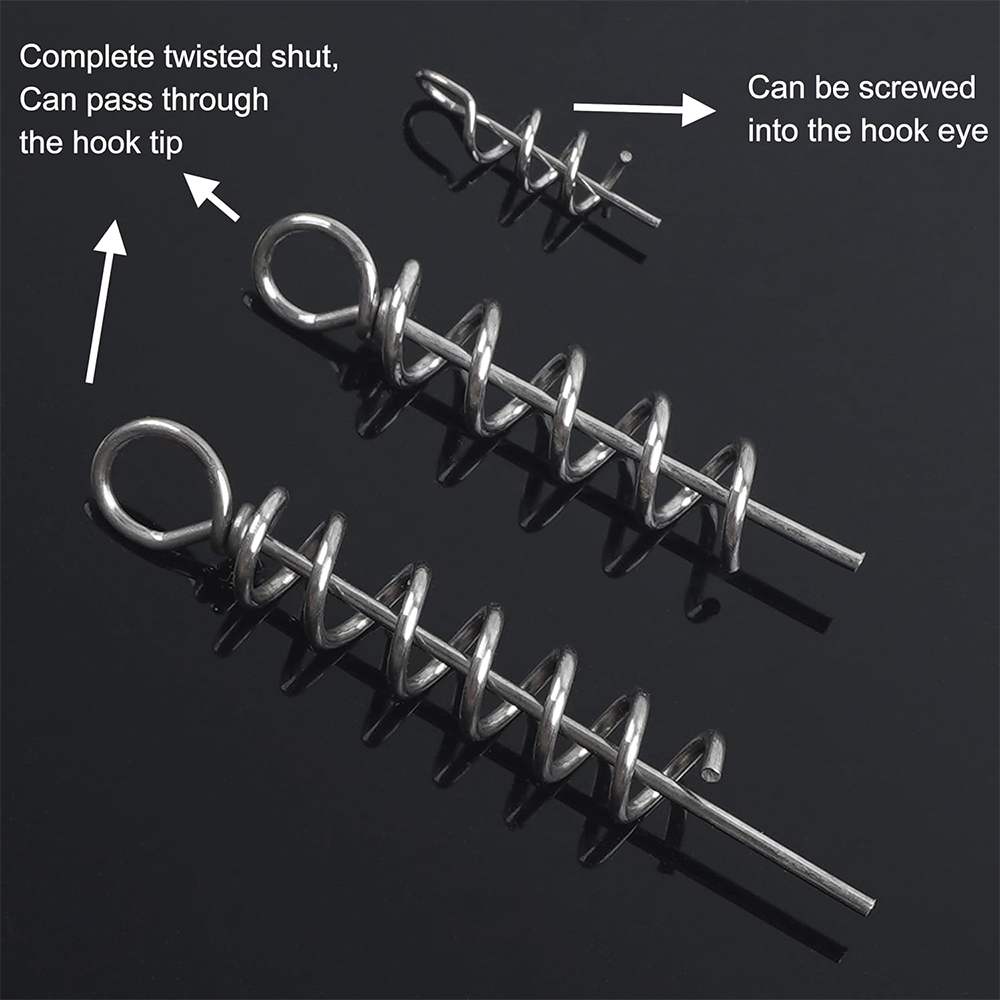 50Pcs Spring Twist Lock Fishin - Fishing Equipment Hook review and price