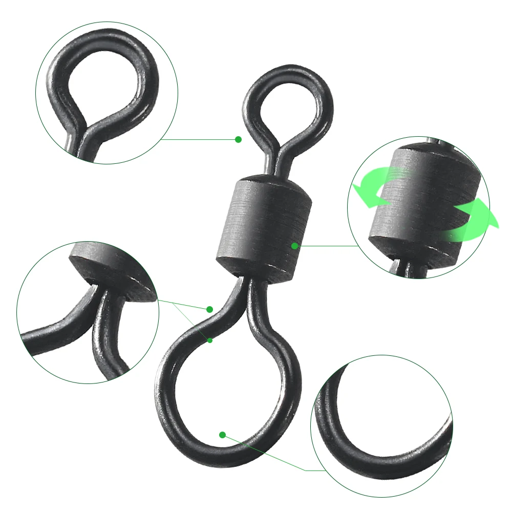 100pcs Carp Fishing Swivel Big - Fishing Equipment Hook review and price