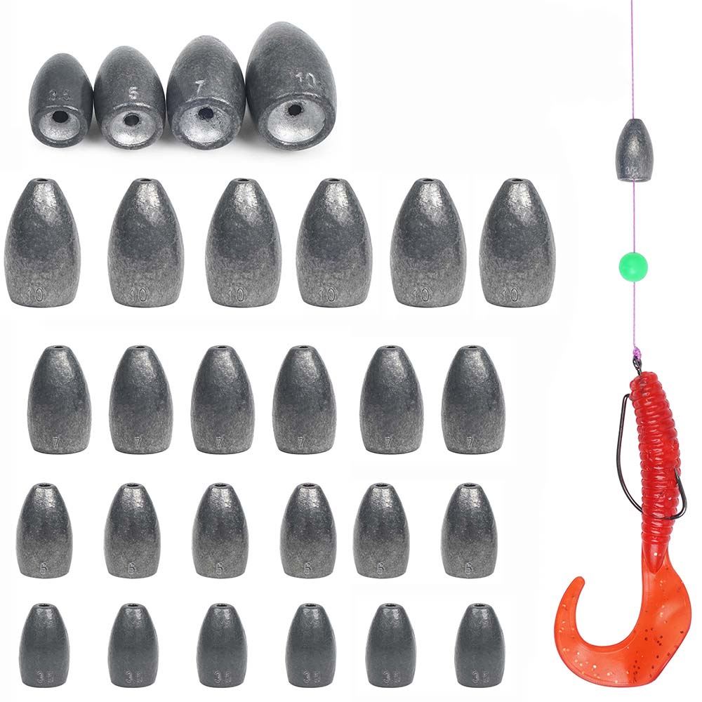 Bullet Fishing Sinkers Weights - Fishing Equipment Shop review and price