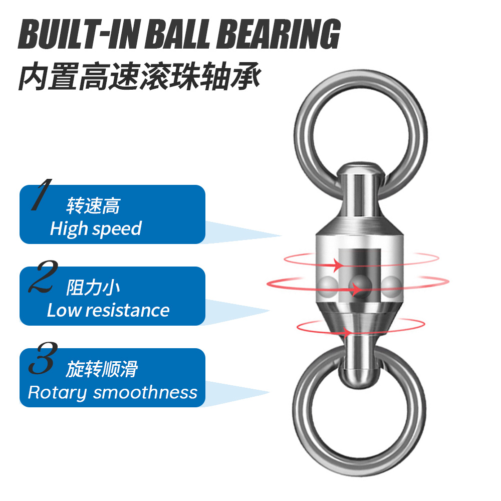 JIGGINGPRO Ball Bearing Swivel - Fishing Equipment Hook review and price