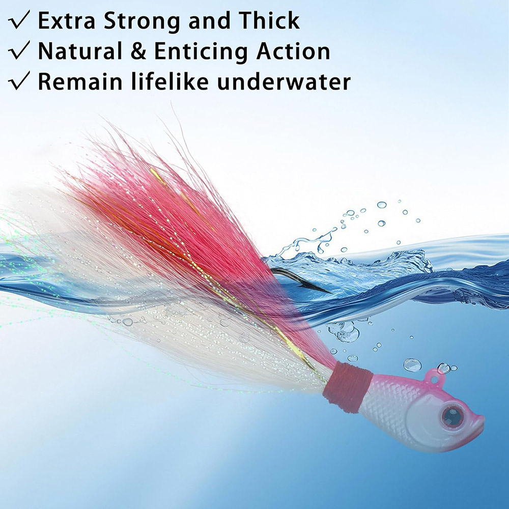 3pcs Bucktail Jigs Saltwater F - Fishing Equipment Shop review and price