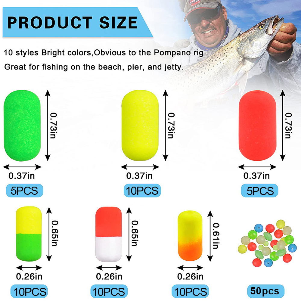 138Pcs Pompano Rigs Floats Bea - Fishing Equipment Shop review and price