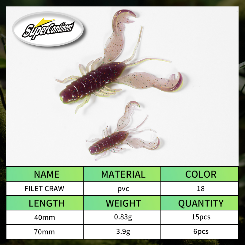 2023 Supercontinent Filet Craw - Soft Plastic Lure review and price